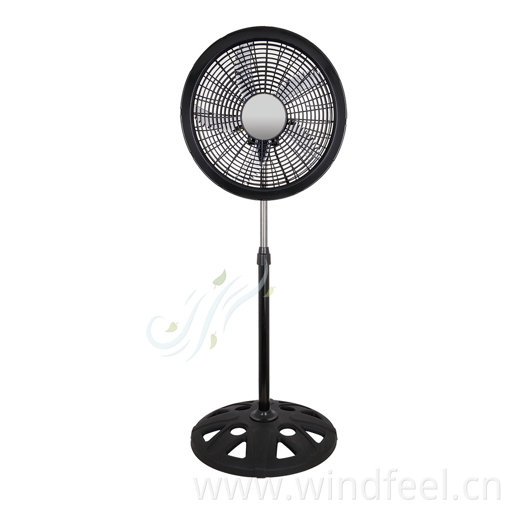 16" 18 Inch Stand Fan 5 AS Blade Heavy Cross Base 3 Speed Control Oscillating Function Cooling Air Standing Fan Plastic Grill